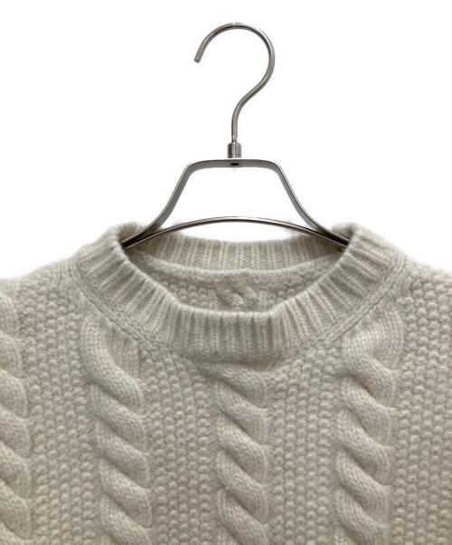 MONCLER（モンクレール）MONCLER (モンクレール) 厚手ニット ベージュ サイズ:SIZE Mの古着・服飾アイテム