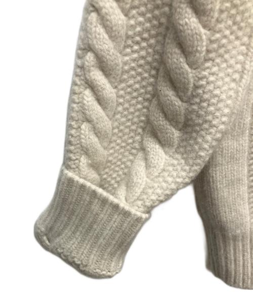 MONCLER（モンクレール）MONCLER (モンクレール) 厚手ニット ベージュ サイズ:SIZE Mの古着・服飾アイテム