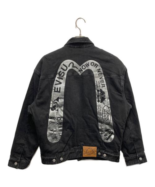 EVISU（エヴィス）EVISU (エヴィス) デニムジャケット ブラック サイズ:SIZE Mの古着・服飾アイテム