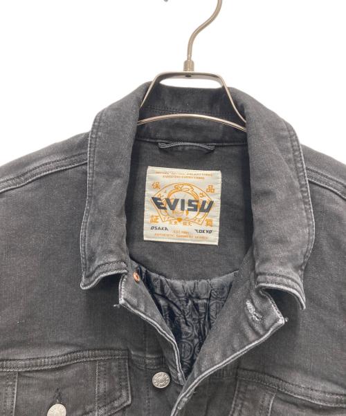 EVISU（エヴィス）EVISU (エヴィス) デニムジャケット ブラック サイズ:SIZE Mの古着・服飾アイテム