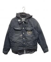 EVISUKURO（エビスクロ）の古着「デニムジャケット」｜ブラック