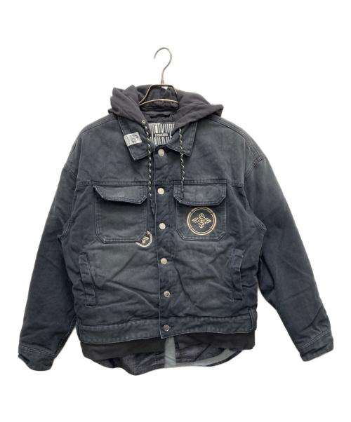 EVISUKURO（エビスクロ）EVISUKURO (エビスクロ) デニムジャケット ブラック サイズ:Mの古着・服飾アイテム