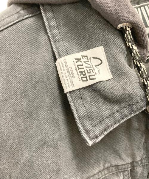 EVISUKURO（エビスクロ）EVISUKURO (エビスクロ) デニムジャケット ブラック サイズ:Mの古着・服飾アイテム