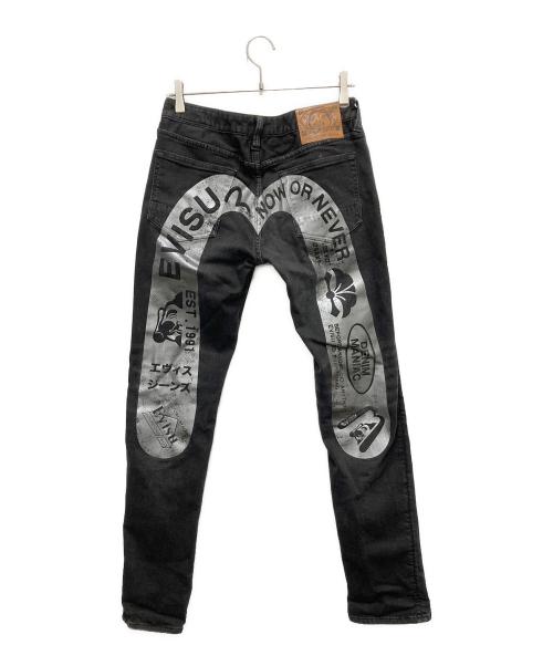 EVISU（エヴィス）EVISU (エヴィス) パンツ ブラック サイズ:SIZE 76cm (W30)の古着・服飾アイテム