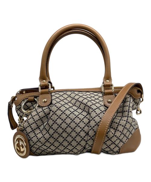 GUCCI（グッチ）GUCCI (グッチ) ハンドバッグ ブラウンの古着・服飾アイテム