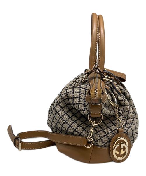 GUCCI（グッチ）GUCCI (グッチ) ハンドバッグ ブラウンの古着・服飾アイテム