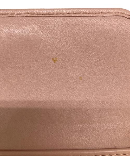 MIU MIU（ミュウミュウ）MIU MIU (ミュウミュウ) 3つ折り財布 ピンクの古着・服飾アイテム