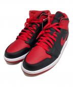 NIKEナイキ）の古着「ハイカットスニーカー」｜ブラック×レッド