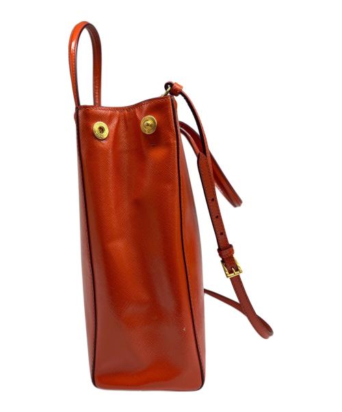 PRADA（プラダ）PRADA (プラダ) 2WAYショルダーバッグ ブラウンの古着・服飾アイテム