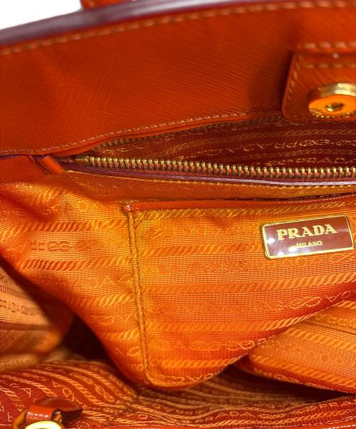 PRADA（プラダ）PRADA (プラダ) 2WAYショルダーバッグ ブラウンの古着・服飾アイテム