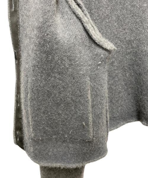 anuans（アニュアンス）anuans (アニュアンス) ラクーンブレンドノーカラーニットカーディガン グレー サイズ:SIZE FREEの古着・服飾アイテム