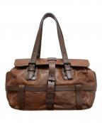 土屋鞄ツチヤカバン）の古着「ハーネスクロークミニボストンバッグ」｜ブラウン