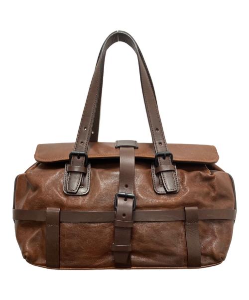 土屋鞄（ツチヤカバン）土屋鞄 (ツチヤカバン) ハーネスクロークミニボストンバッグ ブラウンの古着・服飾アイテム
