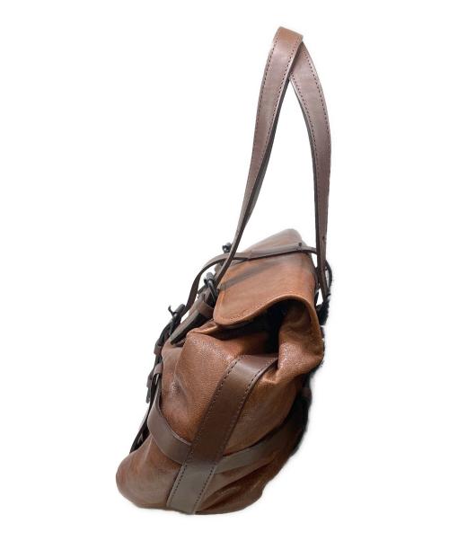 土屋鞄（ツチヤカバン）土屋鞄 (ツチヤカバン) ハーネスクロークミニボストンバッグ ブラウンの古着・服飾アイテム