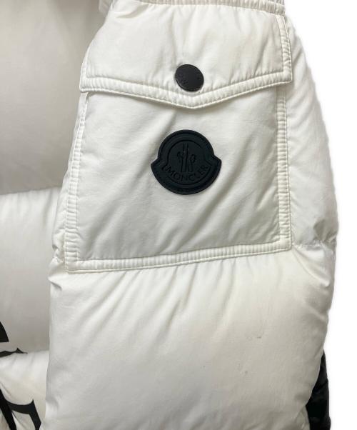 MONCLER（モンクレール）MONCLER (モンクレール) ダウンジャケット ブラック×ホワイト サイズ:SIZE5の古着・服飾アイテム
