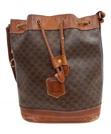 CELINE（セリーヌ）の古着「巾着ショルダーバッグ」｜ブラウン