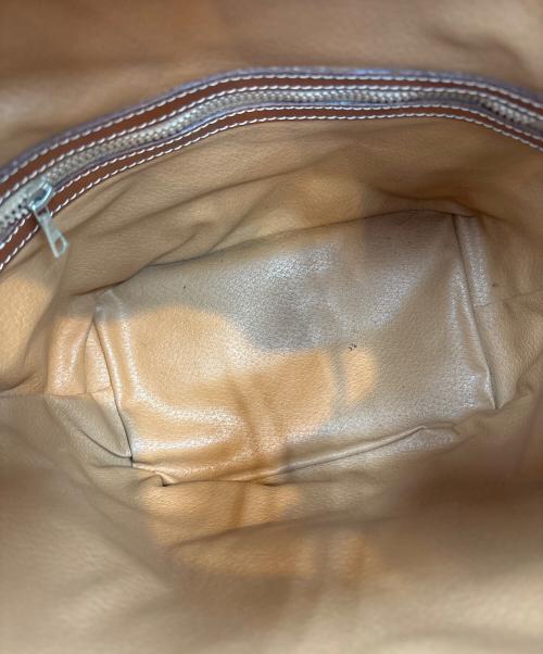 CELINE（セリーヌ）CELINE (セリーヌ) 巾着ショルダーバッグ ブラウンの古着・服飾アイテム