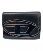 DIESELディーゼル）の古着「3つ折り財布」｜ブラック