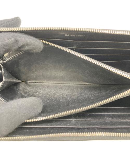 BALENCIAGA（バレンシアガ）BALENCIAGA (バレンシアガ) ラウンドファスナー長財布 ブラックの古着・服飾アイテム