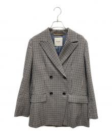 JOURNAL STANDARD L’essage（ジャーナルスタンダードレサージュ）の古着「2/48チェックジャケット」｜ベージュ