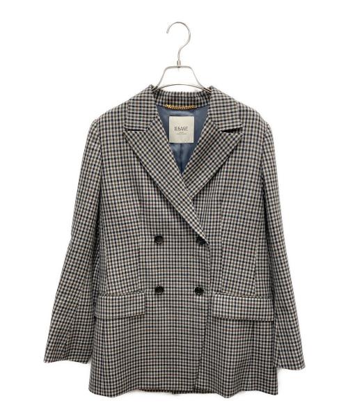 JOURNAL STANDARD L’essage（ジャーナルスタンダードレサージュ）JOURNAL STANDARD L’essage (ジャーナルスタンダードレサージュ) 2/48チェックジャケット ベージュ サイズ:SIZE 38の古着・服飾アイテム