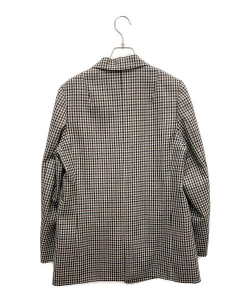 JOURNAL STANDARD L’essage（ジャーナルスタンダードレサージュ）JOURNAL STANDARD L’essage (ジャーナルスタンダードレサージュ) 2/48チェックジャケット ベージュ サイズ:SIZE 38の古着・服飾アイテム