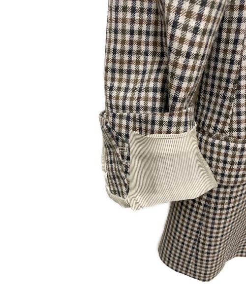 JOURNAL STANDARD L’essage（ジャーナルスタンダードレサージュ）JOURNAL STANDARD L’essage (ジャーナルスタンダードレサージュ) 2/48チェックジャケット ベージュ サイズ:SIZE 38の古着・服飾アイテム