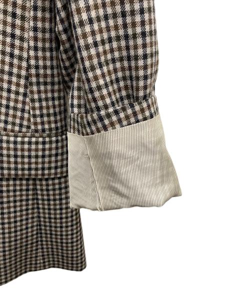 JOURNAL STANDARD L’essage（ジャーナルスタンダードレサージュ）JOURNAL STANDARD L’essage (ジャーナルスタンダードレサージュ) 2/48チェックジャケット ベージュ サイズ:SIZE 38の古着・服飾アイテム