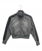 adidasアディダス）の古着「トラックトップデニムジャケット」｜グレー