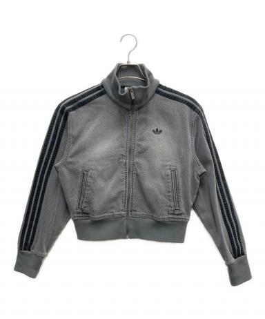adidas デニム トラックジャケット グレー 中古・古着通販】adidas (アディダス) トラックトップデニムジャケット