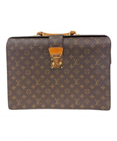 Louis Vuitton ブラウンレザービジネスバッグ 中古・古着通販】LOUIS VUITTON (ルイ ヴィトン) ビジネスバッグ