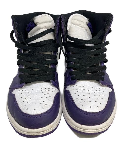 NIKE（ナイキ）NIKE (ナイキ) ハイカットスニーカー パープル×ホワイト サイズ:SIZE 27.5cmの古着・服飾アイテム