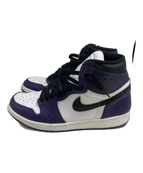 NIKE（ナイキ）NIKE (ナイキ) ハイカットスニーカー パープル×ホワイト サイズ:SIZE 27.5cmの古着・服飾アイテム