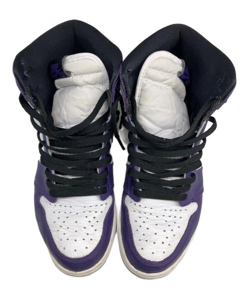 NIKE（ナイキ）NIKE (ナイキ) ハイカットスニーカー パープル×ホワイト サイズ:SIZE 27.5cmの古着・服飾アイテム