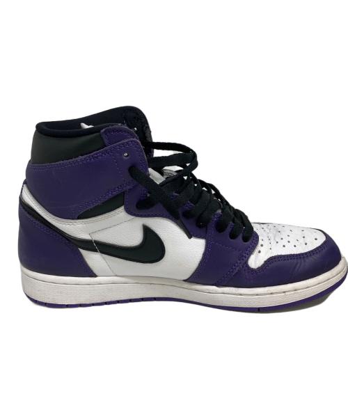 NIKE（ナイキ）NIKE (ナイキ) ハイカットスニーカー パープル×ホワイト サイズ:SIZE 27.5cmの古着・服飾アイテム