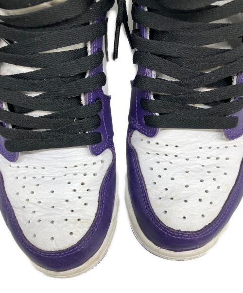 NIKE（ナイキ）NIKE (ナイキ) ハイカットスニーカー パープル×ホワイト サイズ:SIZE 27.5cmの古着・服飾アイテム