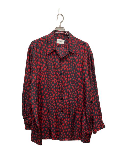 ami（アミ）ami (アミ) 総柄シャツ ブラック サイズ:SIZE　38の古着・服飾アイテム