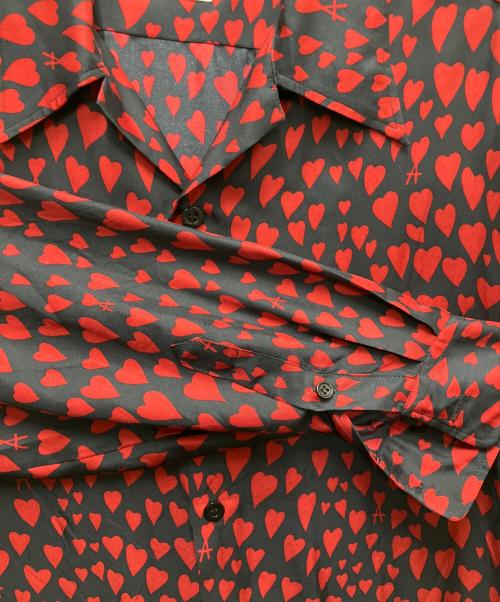 ami（アミ）ami (アミ) 総柄シャツ ブラック サイズ:SIZE　38の古着・服飾アイテム