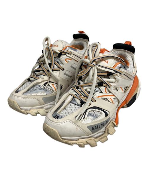 BALENCIAGA（バレンシアガ）BALENCIAGA (バレンシアガ) ローカットスニーカー ホワイト×オレンジ サイズ:SIZE　24cmの古着・服飾アイテム