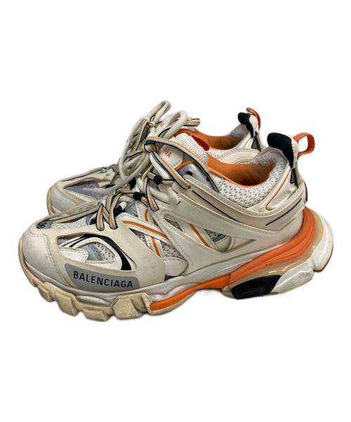 BALENCIAGA（バレンシアガ）BALENCIAGA (バレンシアガ) ローカットスニーカー ホワイト×オレンジ サイズ:SIZE　24cmの古着・服飾アイテム