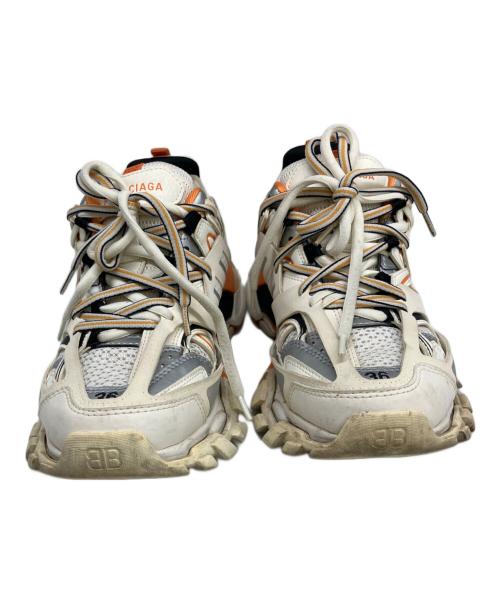 BALENCIAGA（バレンシアガ）BALENCIAGA (バレンシアガ) ローカットスニーカー ホワイト×オレンジ サイズ:SIZE　24cmの古着・服飾アイテム