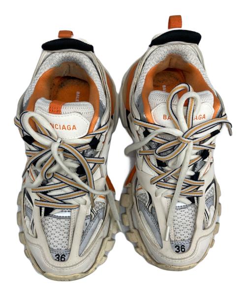 BALENCIAGA（バレンシアガ）BALENCIAGA (バレンシアガ) ローカットスニーカー ホワイト×オレンジ サイズ:SIZE　24cmの古着・服飾アイテム