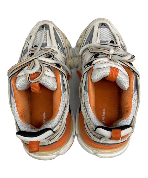 BALENCIAGA（バレンシアガ）BALENCIAGA (バレンシアガ) ローカットスニーカー ホワイト×オレンジ サイズ:SIZE　24cmの古着・服飾アイテム