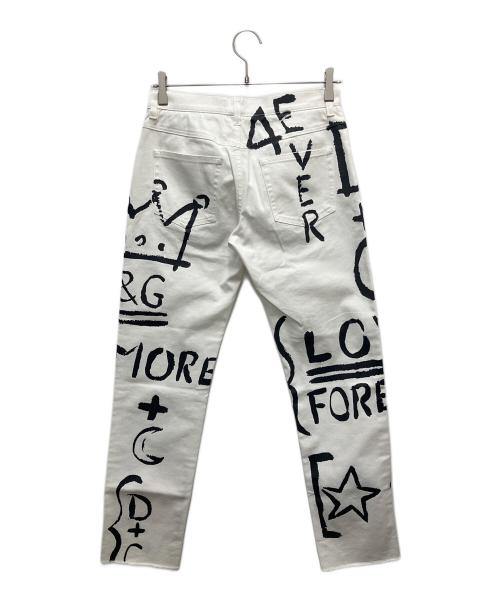 DOLCE & GABBANA（ドルチェ＆ガッバーナ）DOLCE & GABBANA (ドルチェ＆ガッバーナ) パンツ ホワイト サイズ:SIZE 36の古着・服飾アイテム