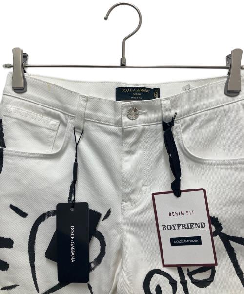 DOLCE & GABBANA（ドルチェ＆ガッバーナ）DOLCE & GABBANA (ドルチェ＆ガッバーナ) パンツ ホワイト サイズ:SIZE 36の古着・服飾アイテム