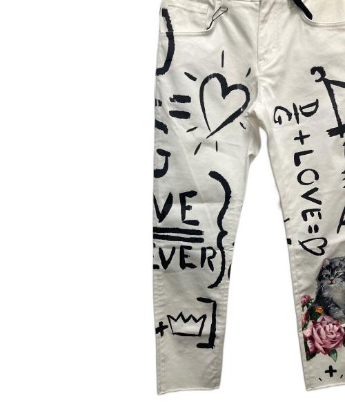 DOLCE & GABBANA（ドルチェ＆ガッバーナ）DOLCE & GABBANA (ドルチェ＆ガッバーナ) パンツ ホワイト サイズ:SIZE 36の古着・服飾アイテム