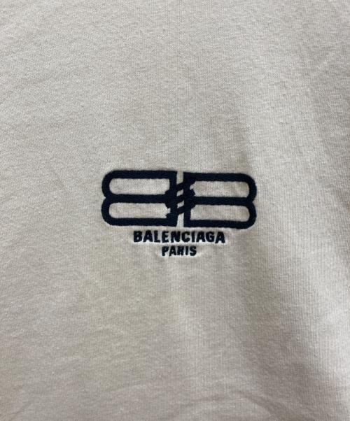 BALENCIAGA（バレンシアガ）BALENCIAGA (バレンシアガ) 刺繍ロゴTシャツ ベージュ サイズ:Sの古着・服飾アイテム