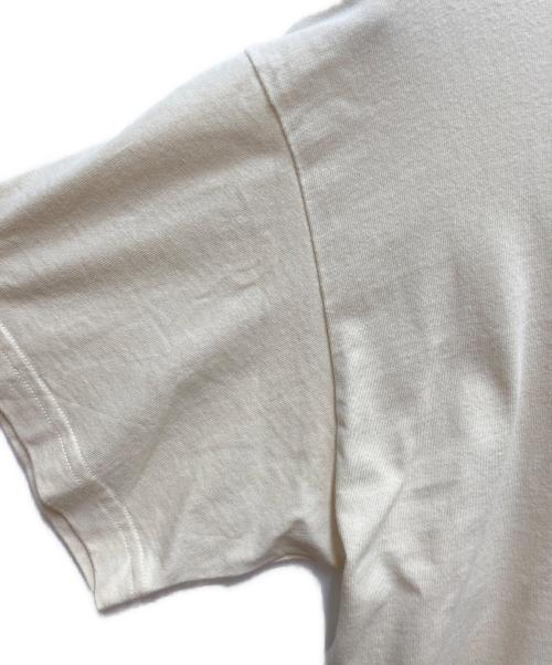 BALENCIAGA（バレンシアガ）BALENCIAGA (バレンシアガ) 刺繍ロゴTシャツ ベージュ サイズ:Sの古着・服飾アイテム