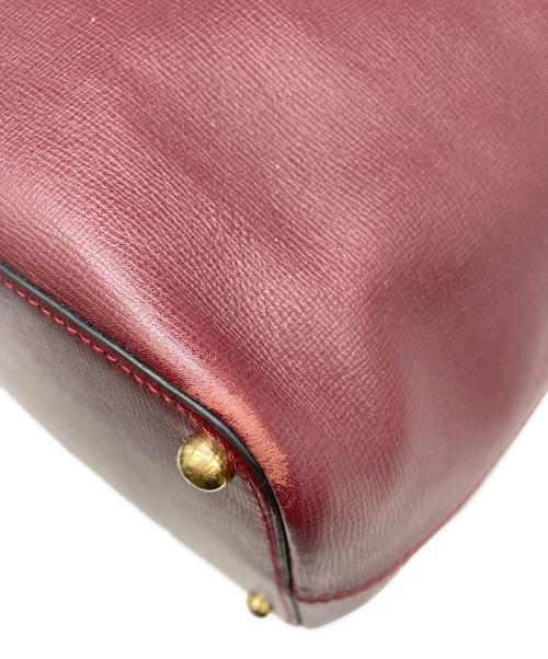 Cartier（カルティエ）Cartier (カルティエ) 巾着ショルダーバッグ ボルドーの古着・服飾アイテム