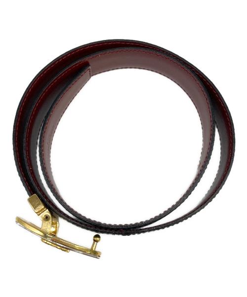 CELINE（セリーヌ）CELINE (セリーヌ) 馬車金具バックルベルト ブラックの古着・服飾アイテム